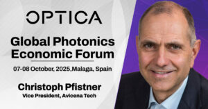 OPTICA Global Photonics Economic Forum — Christoph Pfistner, Vice President, Avicena